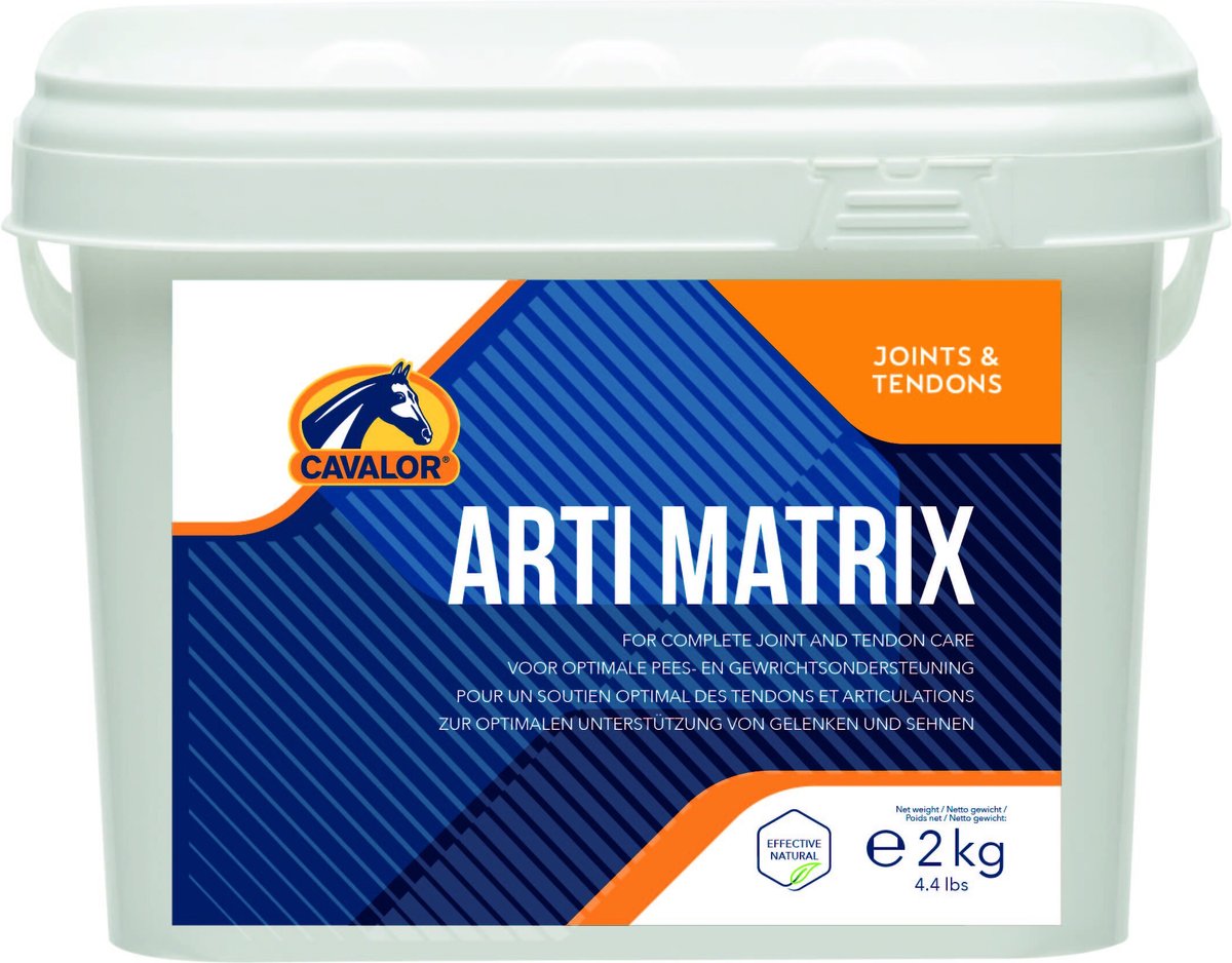 Cavalor Arti Matrix Hip & Joint Support Powder Horse Supplement, 4.41-lb tub