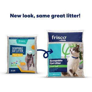 Frisco Multi-Cat Fresh Scented Clumping Clay Cat Litter, 20-lb bag