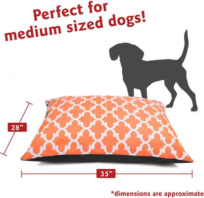 Show full view: Majestic Pet Trellis Super Value Dog Bed, Apache Orange, Small slide 3 of 7
