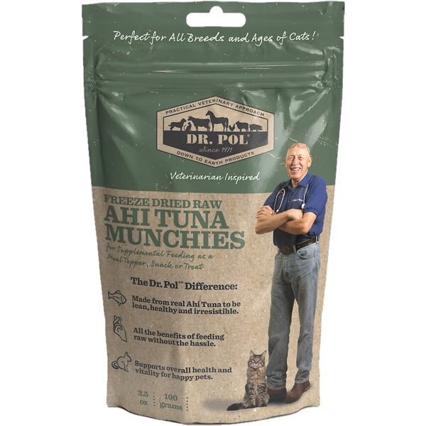 Dr. Pol Chicken Munchies Grain-Free Freeze-Dried Raw Cat Treats, 3.5-oz bag