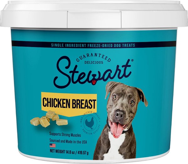 Stewart Chicken Breast Freeze-Dried Dog Treats, 14.8-oz tub slide 1 of 4