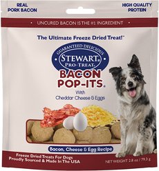 Stewart Pro-Treat Bacon Pop-Its Bacon, Egg & Cheese Recipe Freeze-Dried Dog Treats, 2.8-oz bag