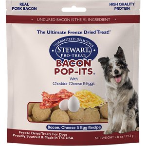 Stewart Pro-Treat Bacon Pop-Its Bacon, Egg & Cheese Recipe Freeze-Dried Dog Treats, 2.8-oz bag