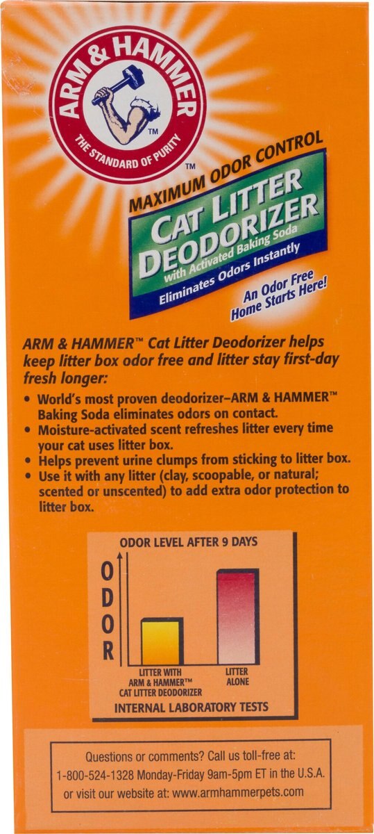 ARM & HAMMER LITTER Cat Litter Deodorizer Powder, 20oz box, bundle of