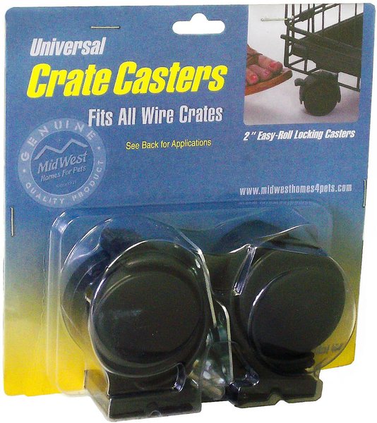 MidWest Universal Crate Caster, 2-pack, bundle of 2 slide 1 of 4