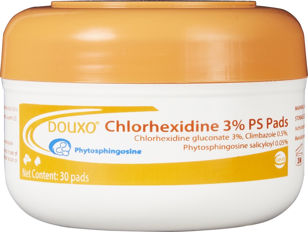 Douxo chlorhexidine 3 sale ps pads for dogs