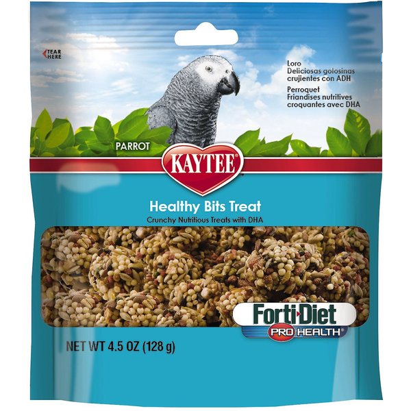 KAYTEE Forti-Diet Pro Health Healthy Bits Parrot Bird Treats, 4.5-oz ...