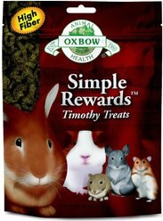 Oxbow Simple Rewards Timothy Small Animal Treats, 1.4-oz bag, bundle of 3