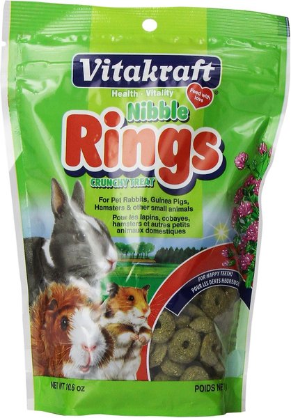 Vitakraft Nibble Rings Crunchy Small Animal Treats, 10.6-oz bag, bundle of 4 slide 1 of 4