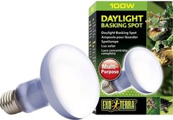 Exo Terra Daylight Basking Reptile Spot Lamp, 100-w bulb