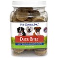 Pet Center Duck Bites Dog Treats, 10-oz tub