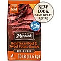 Merrick Real Texas Beef + Sweet Potato Recipe Grain-Free Chicken-Free Adult Dry Dog Food, 30-lb bag