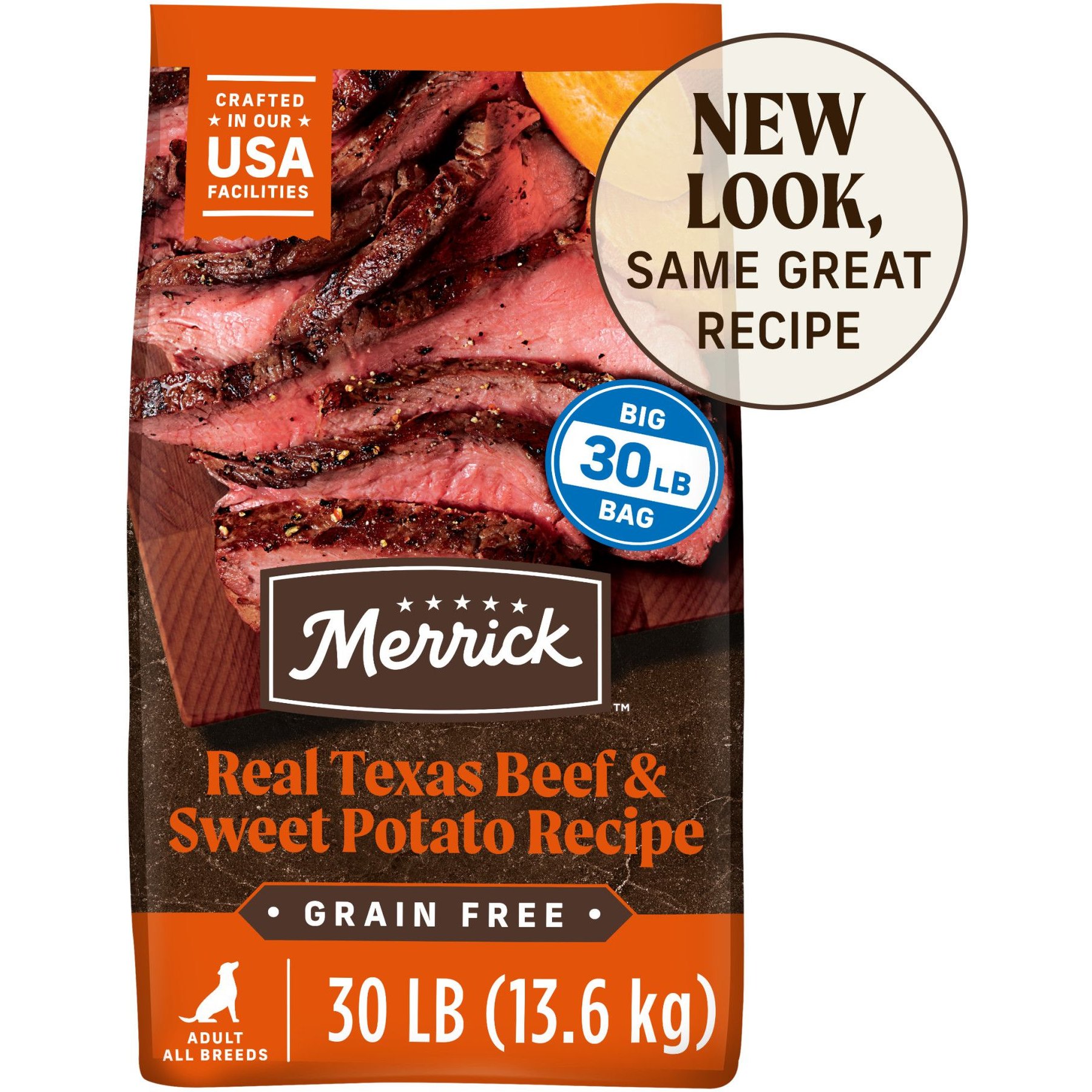 MERRICK Real Texas Beef Sweet Potato Recipe Grain Free Chicken