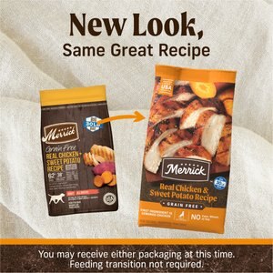 Merrick Real Chicken + Sweet Potato Recipe Grain-Free Adult Dry Dog Food, 30-lb bag