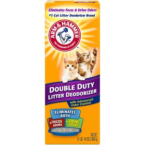 Arm & Hammer Baking Soda Double Duty Cat Litter Deodorizer, 30-oz, bundle of 2