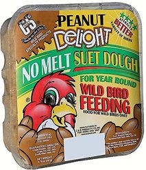 C&S Peanut Delight No Melt Suet Dough Wild Bird Food, 11.75-oz tray, 3 count slide 2 of 7