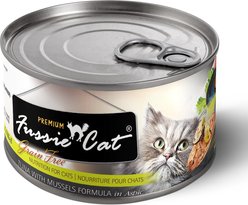 Fussie Cat Premium Tuna & Mussels Formula in Aspic Grain-Free Wet Cat Food, 5.5-oz, case of 24