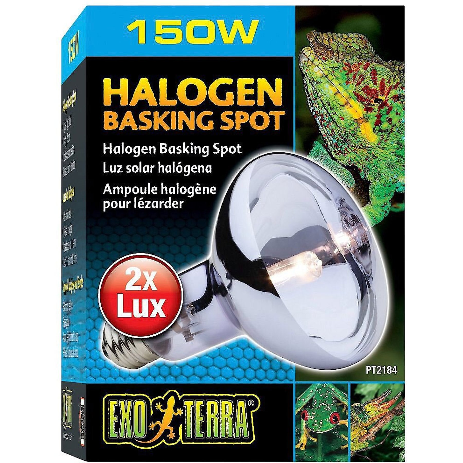 EXO TERRA Sun Glo Halogen Daylight Reptile Lamp, 150w bulb