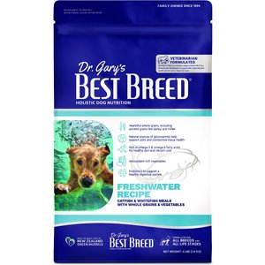 Dr. Gary's Best Breed Freshwater Recipe Catfish & Whitefish Meals Dry Dog Food, 4-lb bag