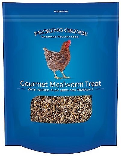 Discontinued - PECKING ORDER Gourmet Mealworm Chicken Treat, 3-lb bag ...