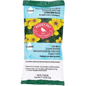 Perky-Pet Instant Nectar Concentrate Clear Hummingbird Food, 8-oz bag, bundle of 2