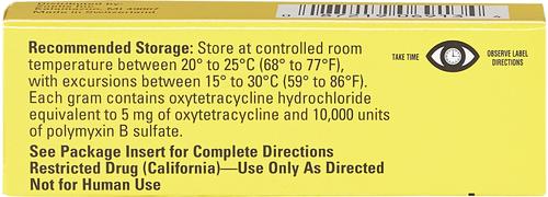 Show full view: Terramycin Ophthalmic Ointment for Dogs, Cats & Horses, 3.5-g, 2 count slide 3 of 6
