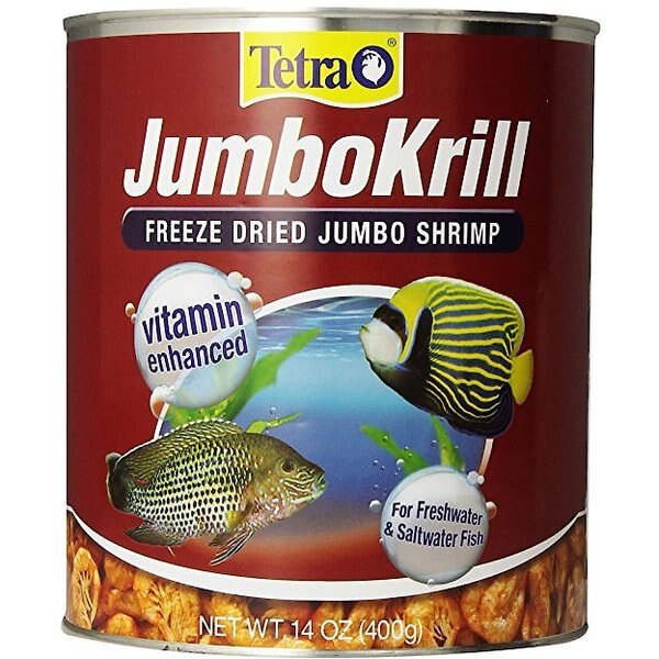 Tetra JumboKrill Freeze-Dried Shrimp Freshwater & Saltwater Fish Treats