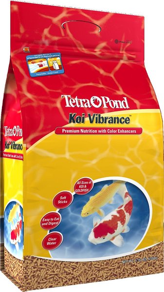 Tetra Pond Koi Vibrance Color Enhancing Sticks Koi & Goldfish Food, 5.18-lb bag, 2 count slide 1 of 6
