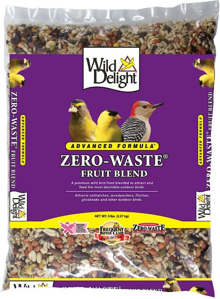 Wild Delight Zero Waste Fruit Blend Wild Bird Food, 5-lb bag, bundle of 2 slide 1 of 8
