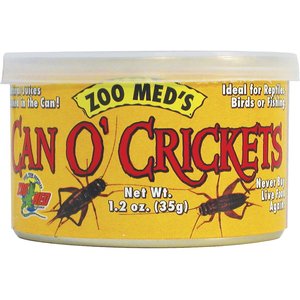 Zoo Med Can O' Crickets Reptile & Bird Food, 1.2-oz can, bundle of 5
