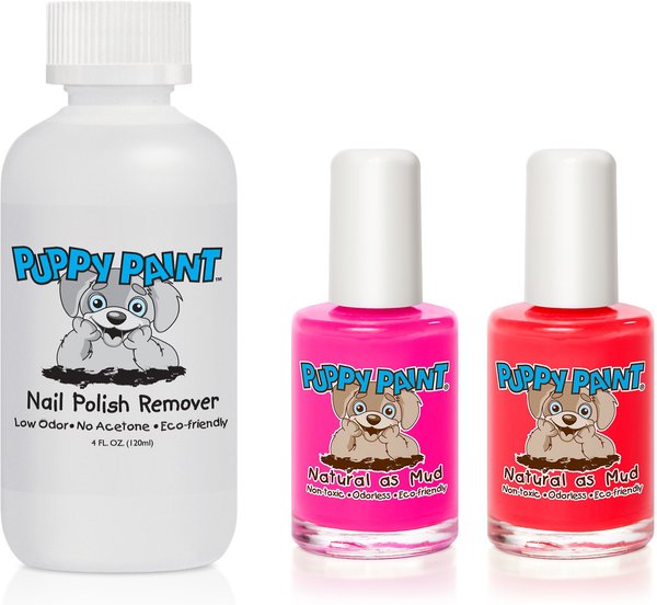 Piggy Paint Puppy Paint Water Based Dog Nail Polish & Remover Set, 0.5-oz bottle, 2 count slide 1 of 1