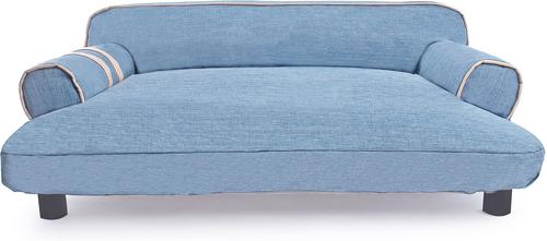 Show full view: K1 Pet Design Wickman Sofa Pet Bed with Removable Cover, Blue slide 3 of 9