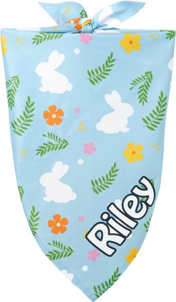 Frisco Easter Bunny Personalized Dog & Cat Bandana, Large slide 1 of 8