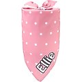 Frisco Polka Dot Personalized Dog & Cat Bandana, Pink, Small