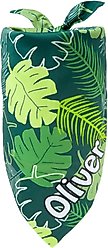 Frisco Tropical Palms Personalized Dog & Cat Bandana, Small
