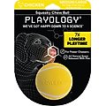Playology Scented Squeaky Chew Ball Dog Toy, Medium/Large, Chicken Scented