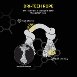 Playology Scented Dri-Tech Rope Dog Toy, Medium, Chicken Scented slide 2 of 7