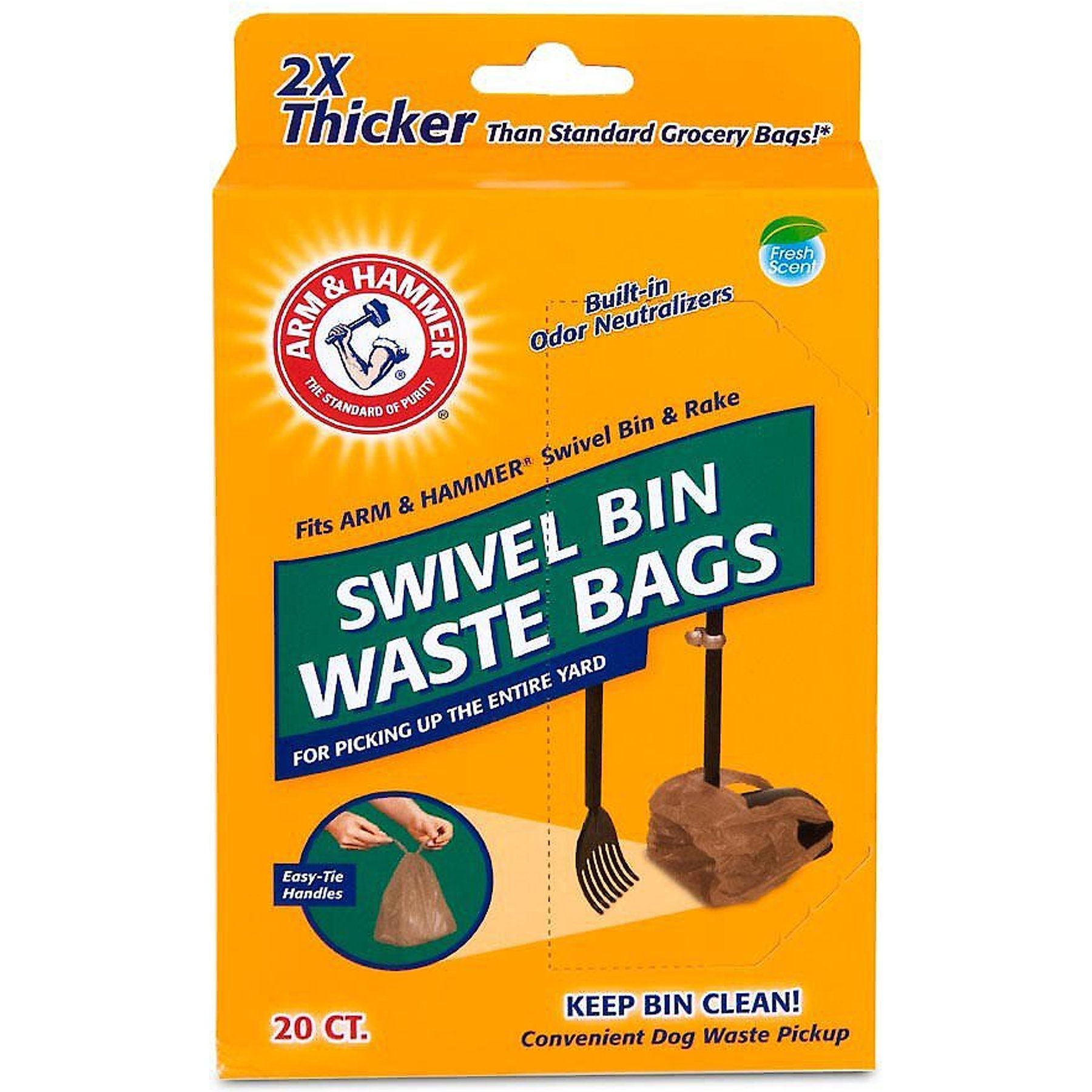 ARM & HAMMER Swivel Bin Waste Bags, 20 count - Chewy.com
