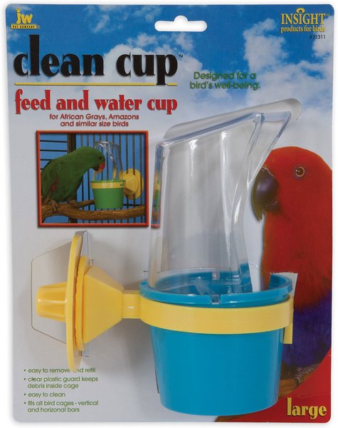 JW Pet InSight Clean Cup Bird Feed & Water Cup, Large slide 1 of 3