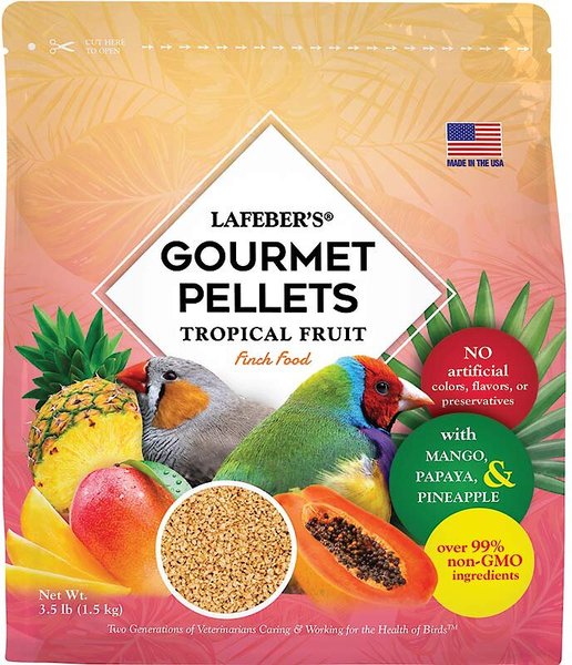 Lafeber Tropical Fruit Gourmet Pellets Finch Bird Food, 3.5-lb bag slide 1 of 8