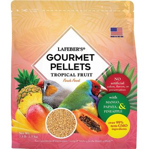 Lafeber Tropical Fruit Gourmet Pellets Finch Bird Food, 3.5-lb bag