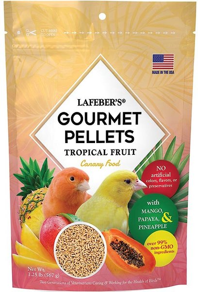 Lafeber Tropical Fruit Gourmet Pellets Canary Bird Food, 1.25-lb bag slide 1 of 8