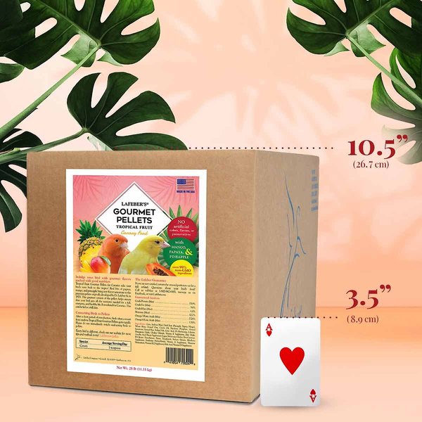Lafeber Tropical Fruit Gourmet Pellets Canary Bird Food