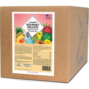 Lafeber Tropical Fruit Gourmet Pellets Parakeet Bird Food, 25-lb box