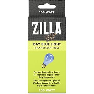 Zilla Day Blue Incandescent Reptile Terrarium Lamp, 100-watt