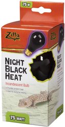 Zilla Night Black Incandescent Reptile Terrarium Lamp, 75-watt