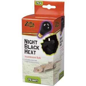 Zilla Night Black Heat Incandescent Reptile Terrarium Lamp, 75-watt