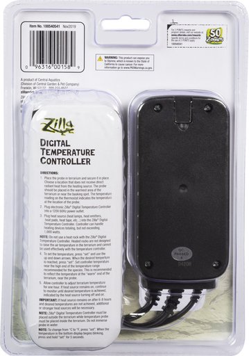 Zilla Digital Terrarium Temperature Controller