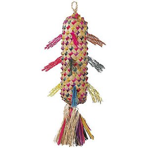 Planet Pleasures Spiked Piñata Natural Bird Toy, Color Varies, X-Large, bundle of 2