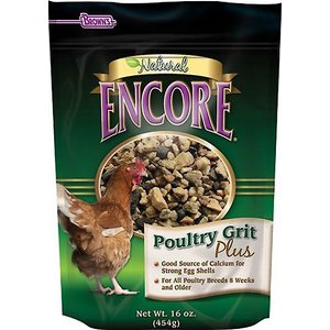 Brown's Encore Natural Poultry Grit Plus Chicken Feed, 16-oz bag, 2 count